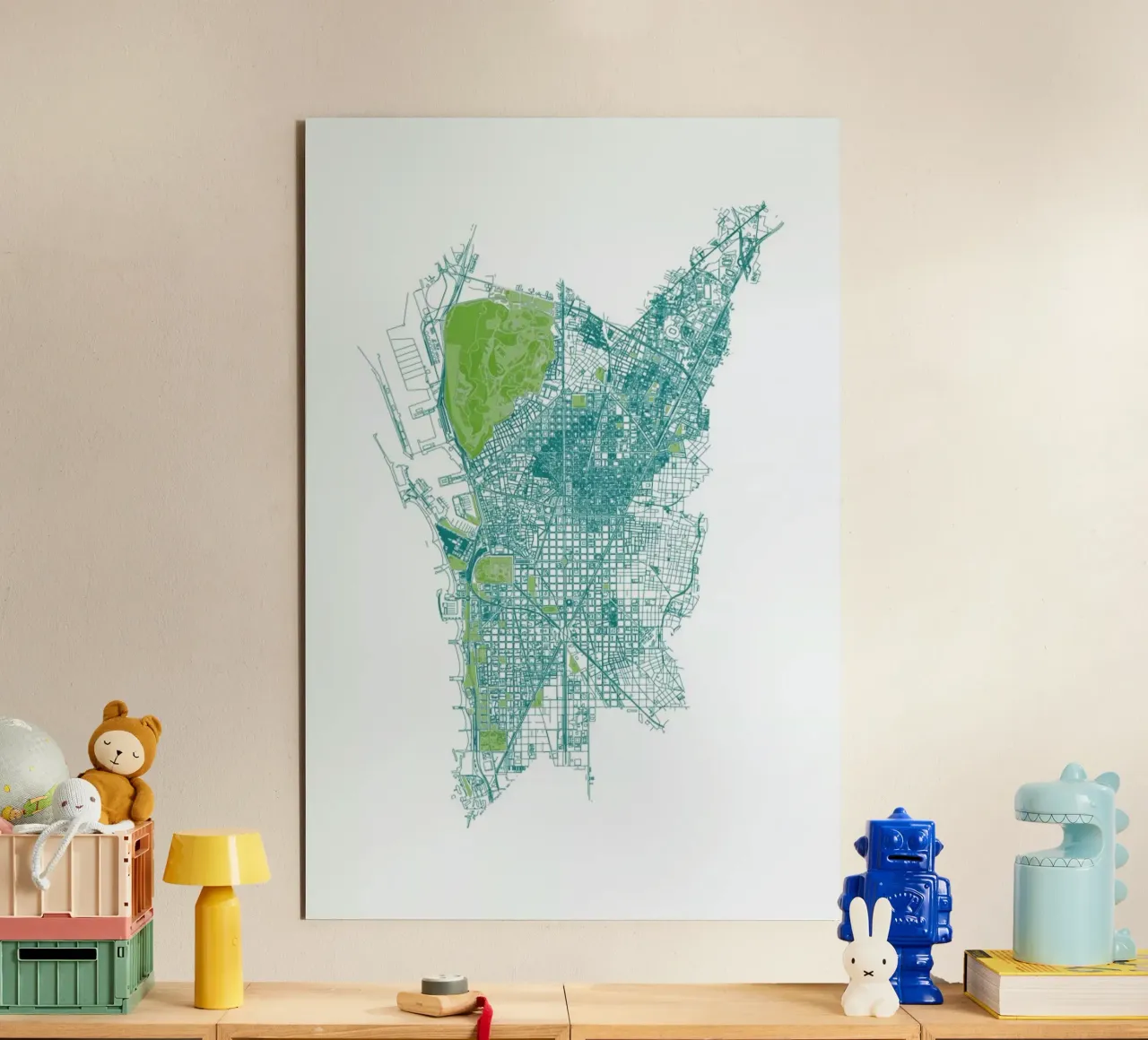 Barcelona Pattern No Pattern alluminio dibond da Mattygug