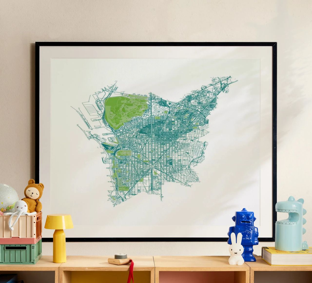 Barcelona Pattern No Pattern poster de Mattygug