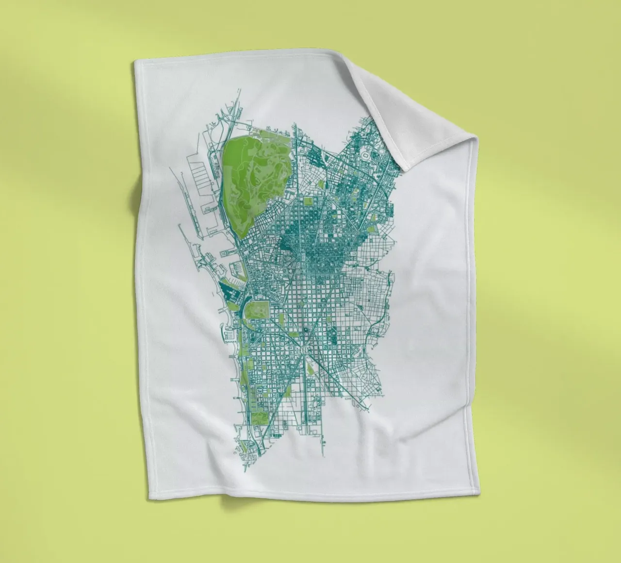 Barcelona Pattern No Pattern coperta in pile da Mattygug