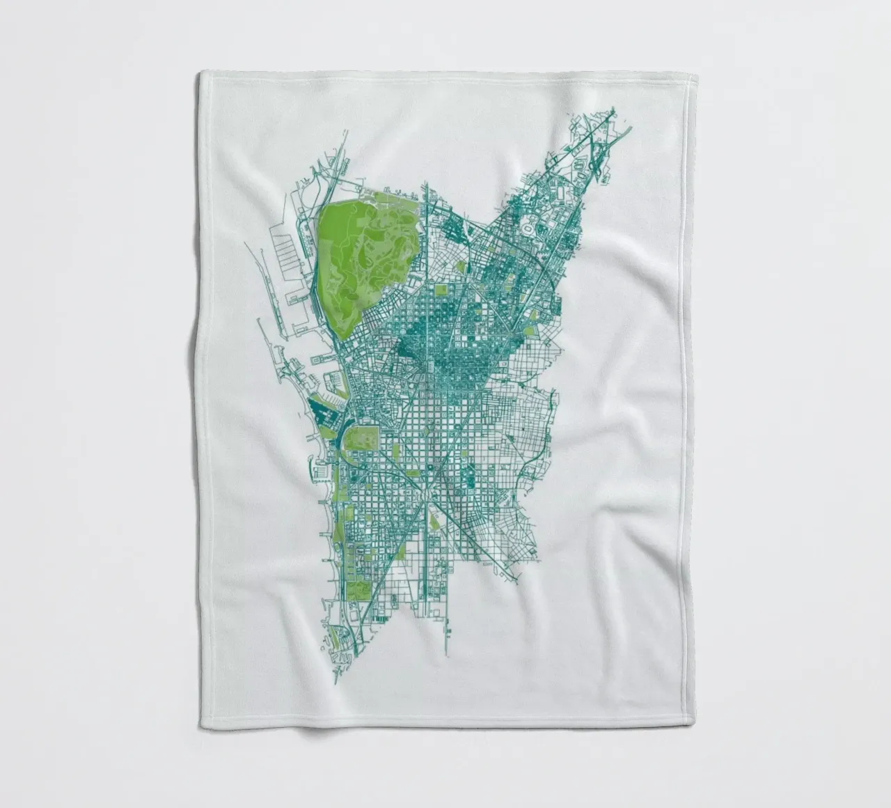 Barcelona Pattern No Pattern coperta in pile da Mattygug