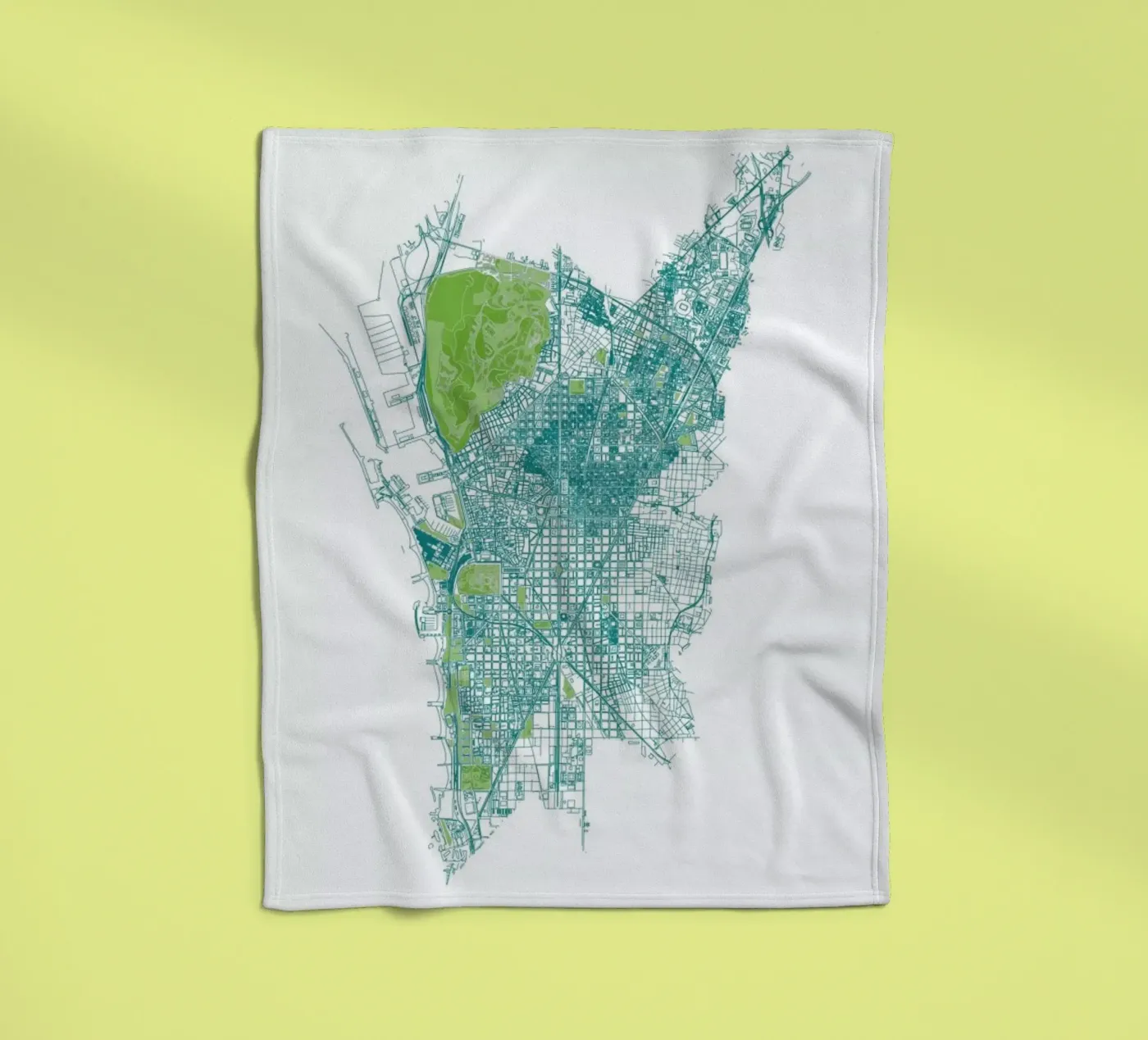 Barcelona Pattern No Pattern coperta in pile da Mattygug