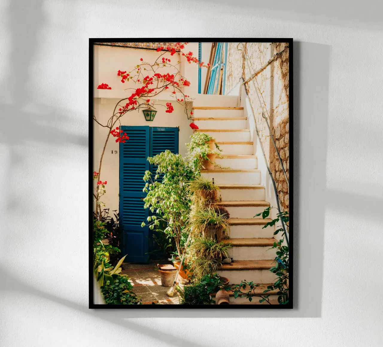 Maiorca, Spagna - scale verdi piantate nel giardino di casa carta hahnemühle da Bold and Retro
