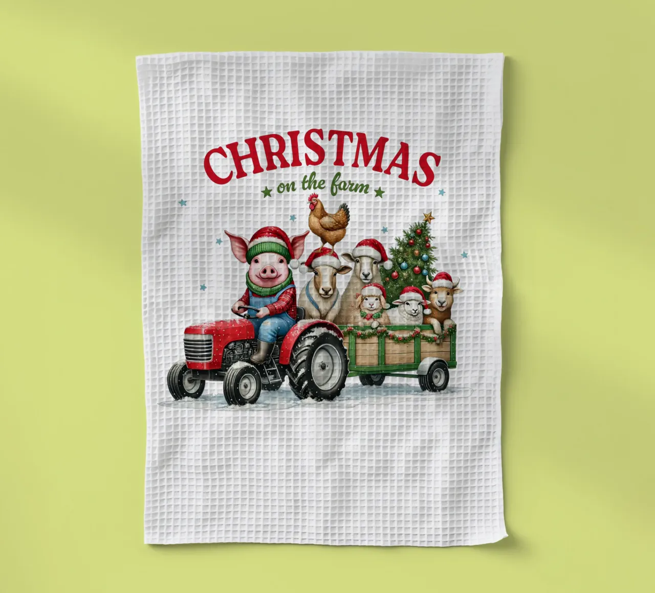 X Christmas on the farm canovaccio da cucina da edsonramosart