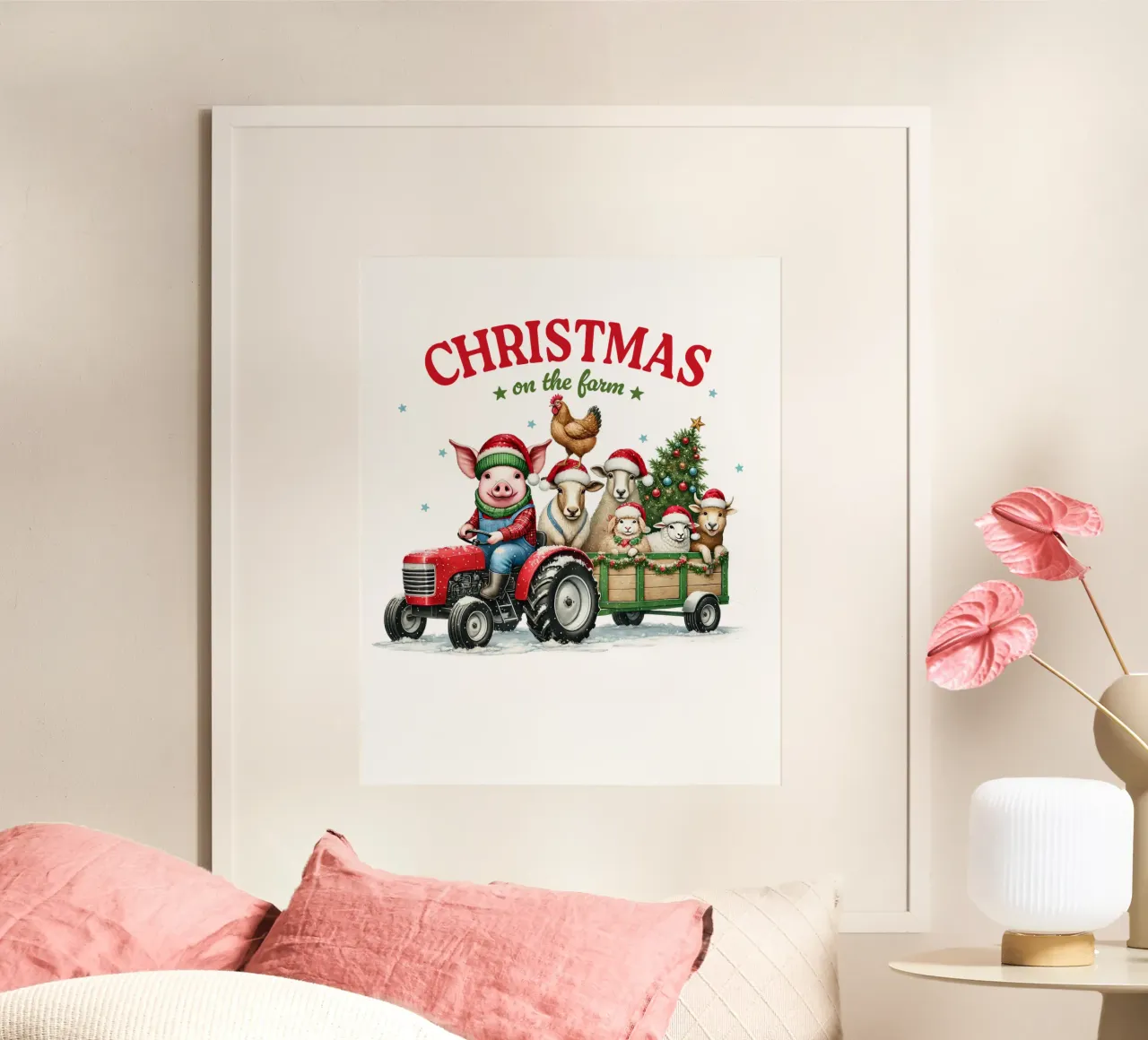 X Christmas on the farm carta hahnemühle da edsonramosart