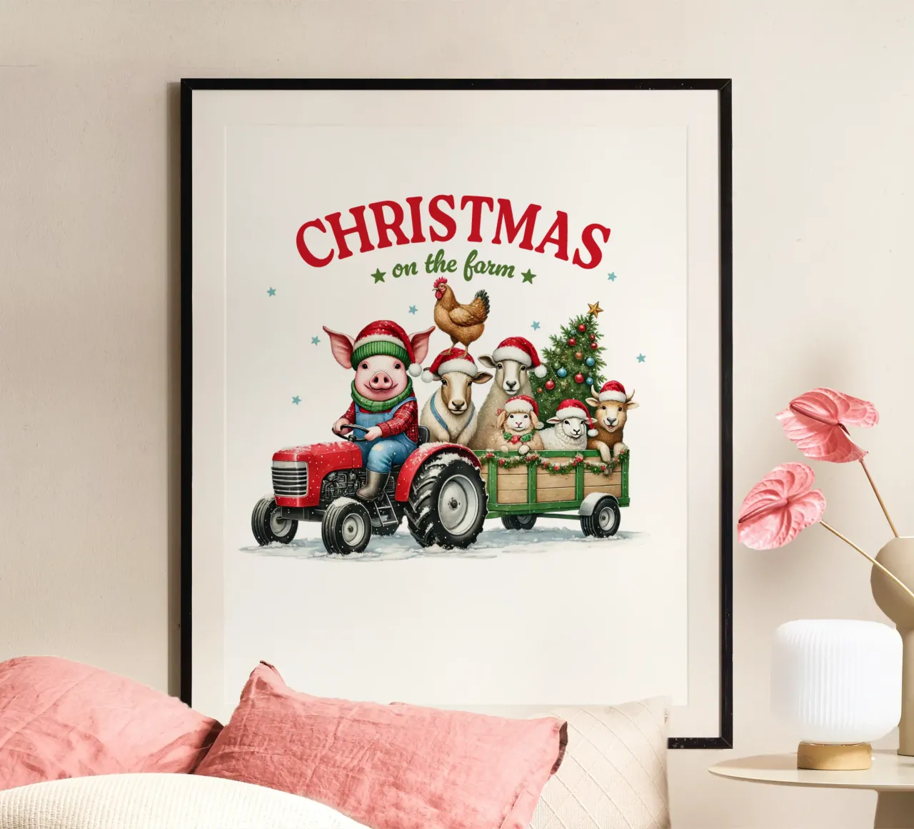 X Christmas on the farm carta hahnemühle da edsonramosart