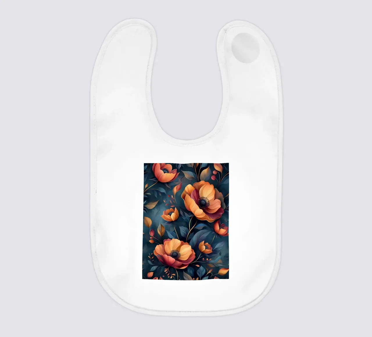 Opulent Blooms baby bib by Artistic-shop