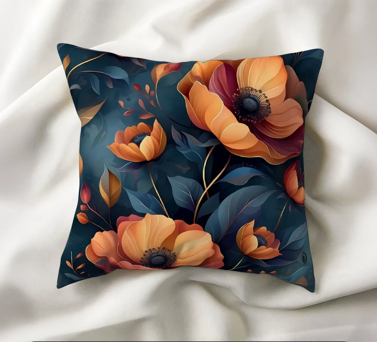 Opulent Blooms cuscino da Artistic-shop