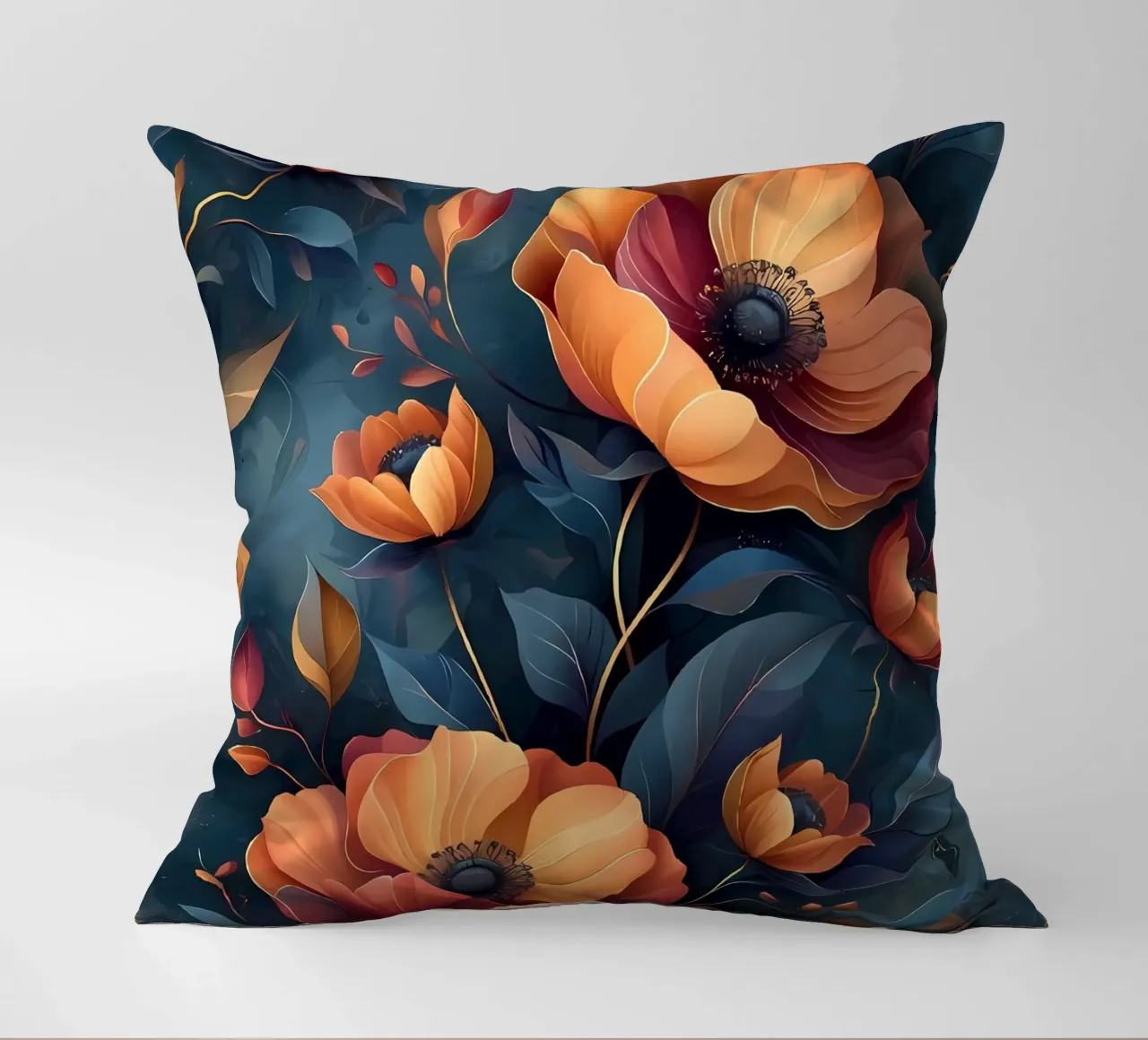 Opulent Blooms cuscino da Artistic-shop