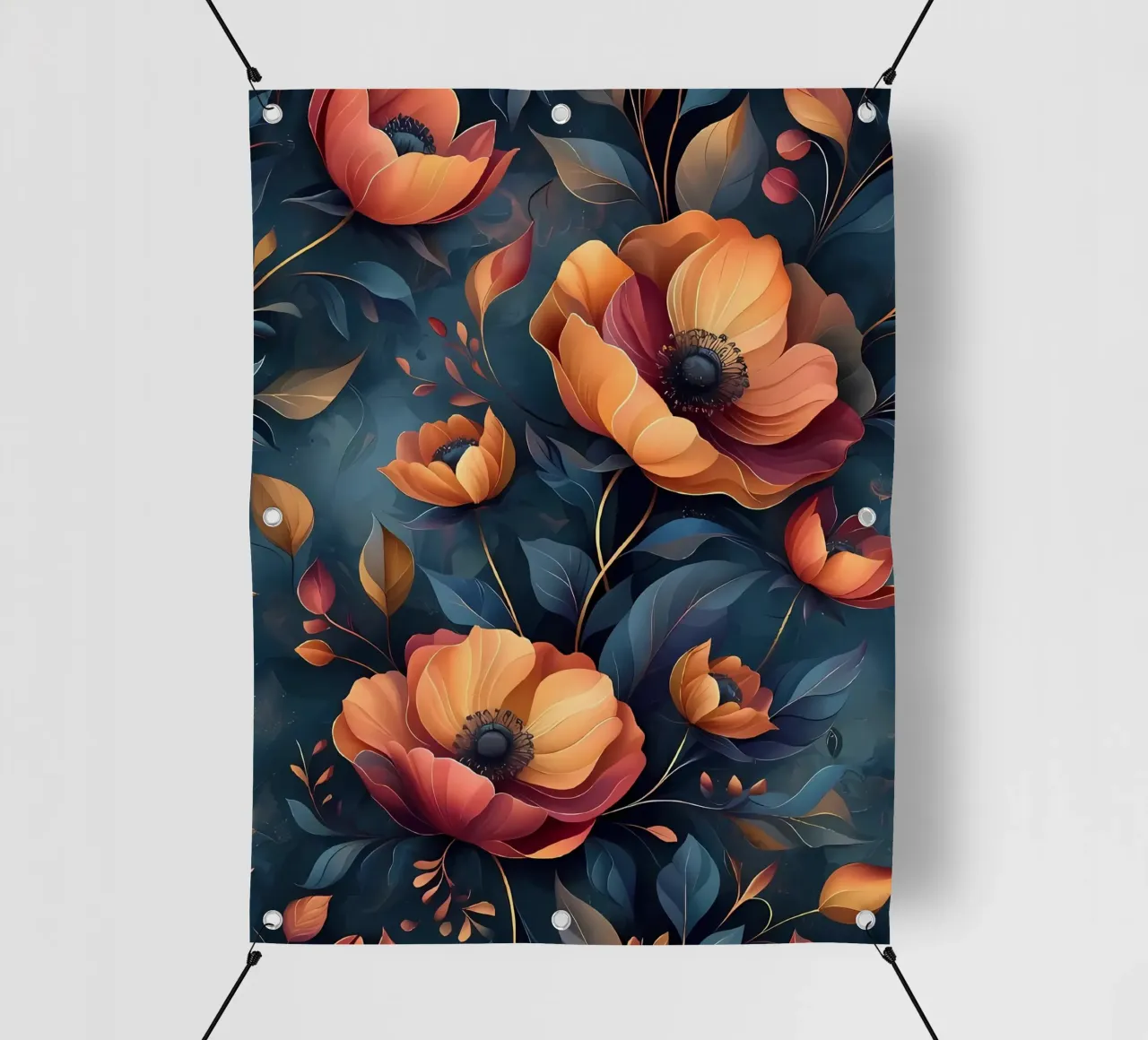 Opulent Blooms telo in pvc da Artistic-shop