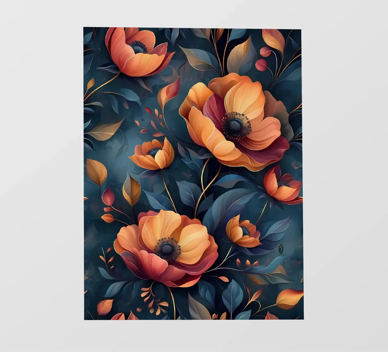 Opulent Blooms telo in pvc da Artistic-shop