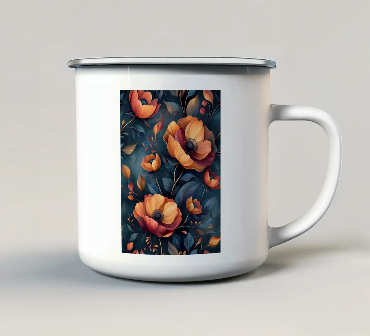 Opulent Blooms tazza in smalto da Artistic-shop
