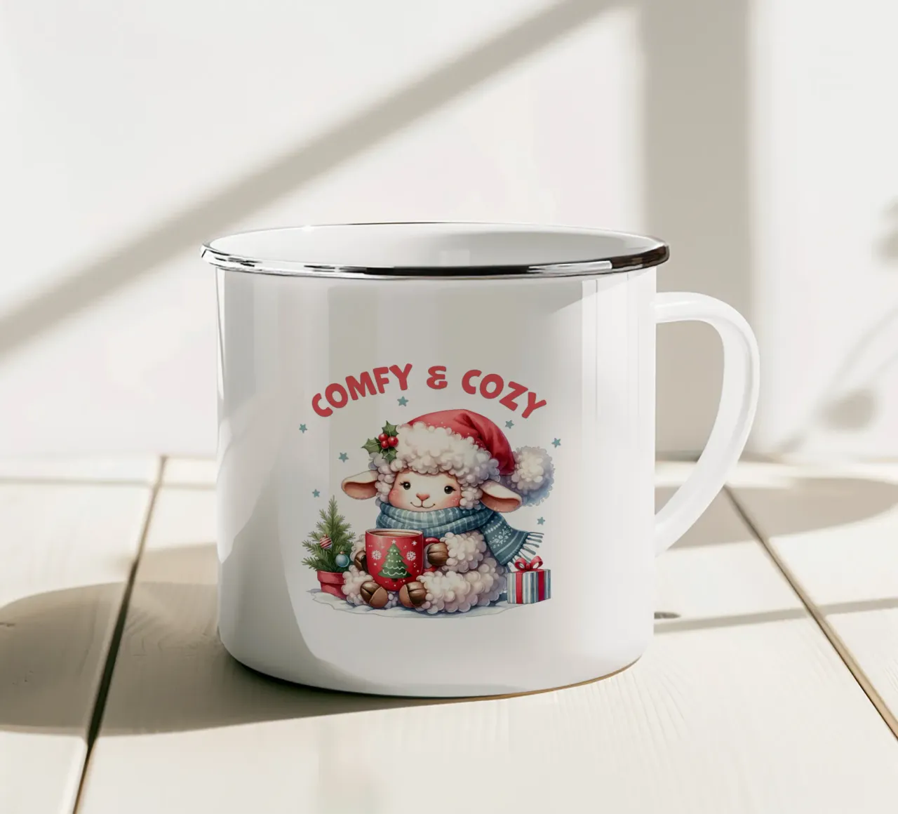 Comfy & Cozy tazza in smalto da edsonramosart