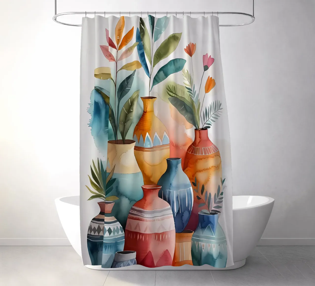 Vasi di serenità tenda da doccia da Artistic-shop