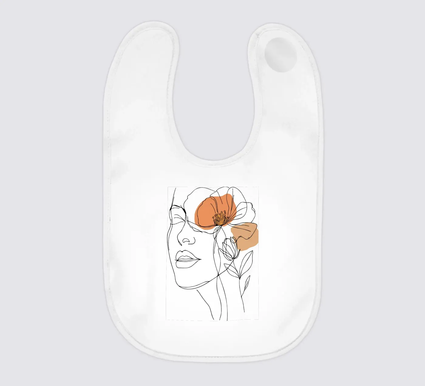 Woman's face elegantly Babylätzchen von LisaArtes