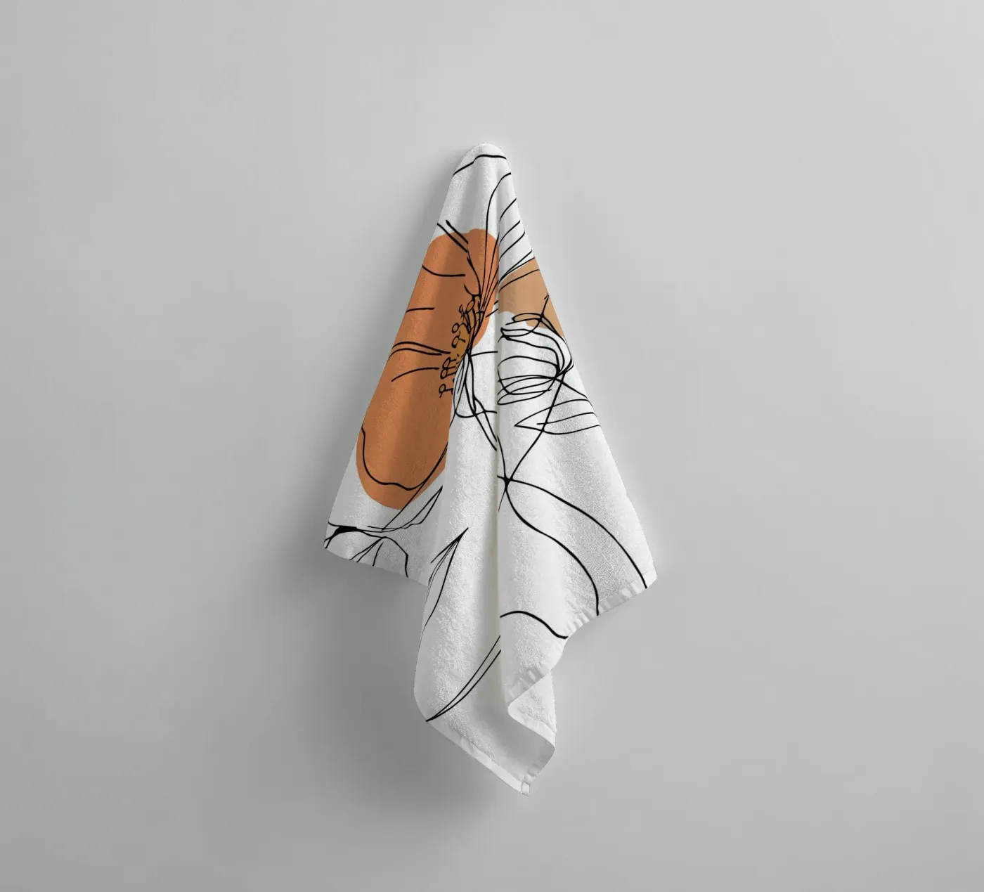 Woman's face elegantly towel by LisaArtes