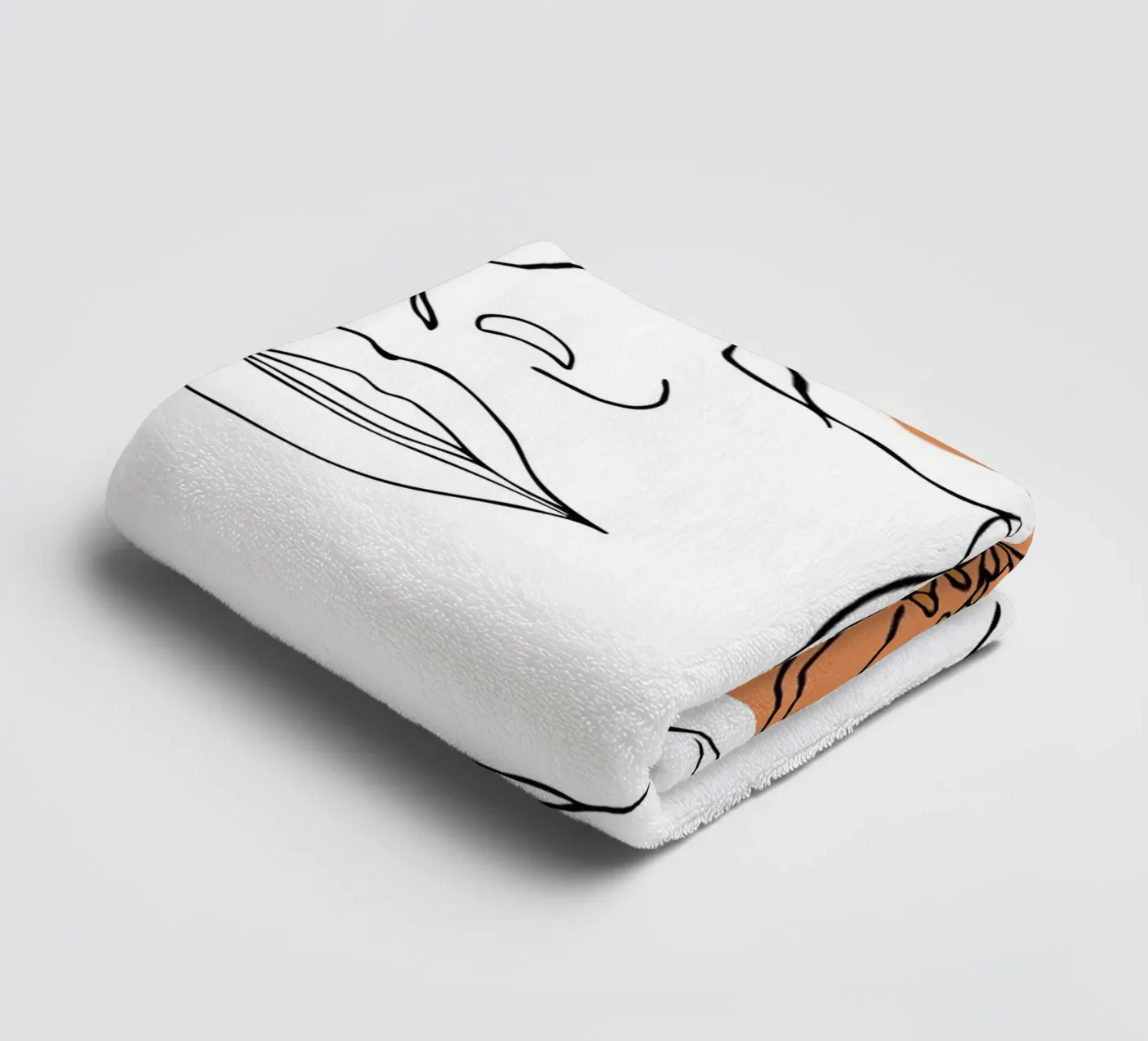 Woman's face elegantly towel by LisaArtes