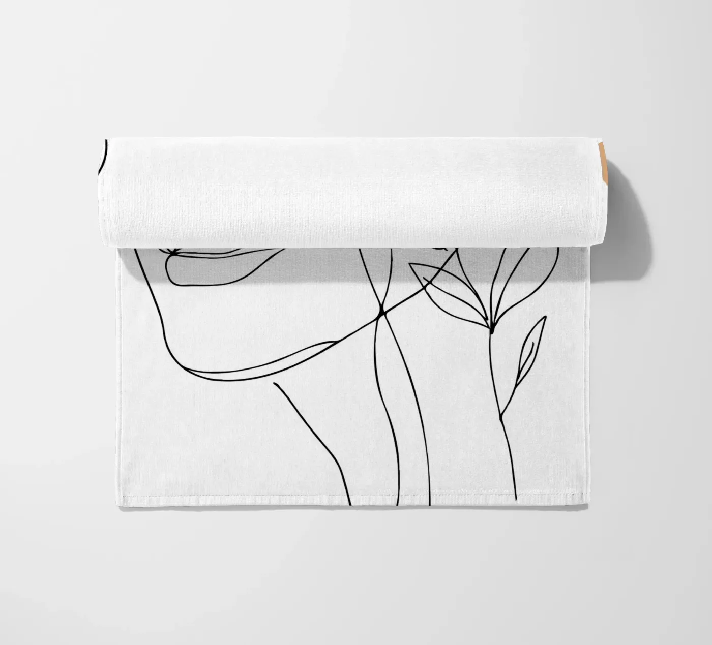 Woman's face elegantly telo mare da LisaArtes