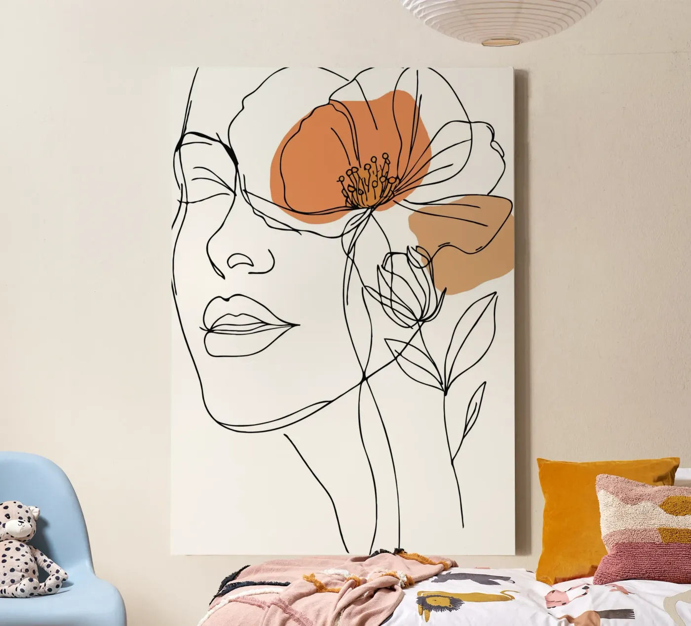 Woman's face elegantly tela da LisaArtes
