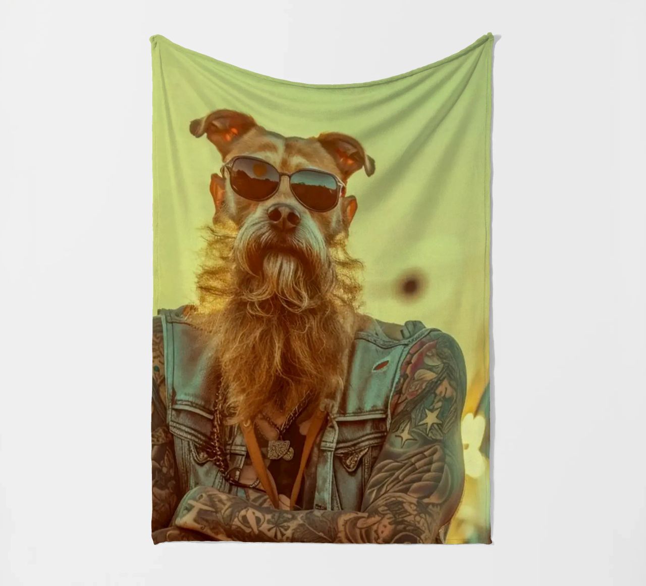 Mikey coperta in pile da Affiches Chien Originales – Dogland