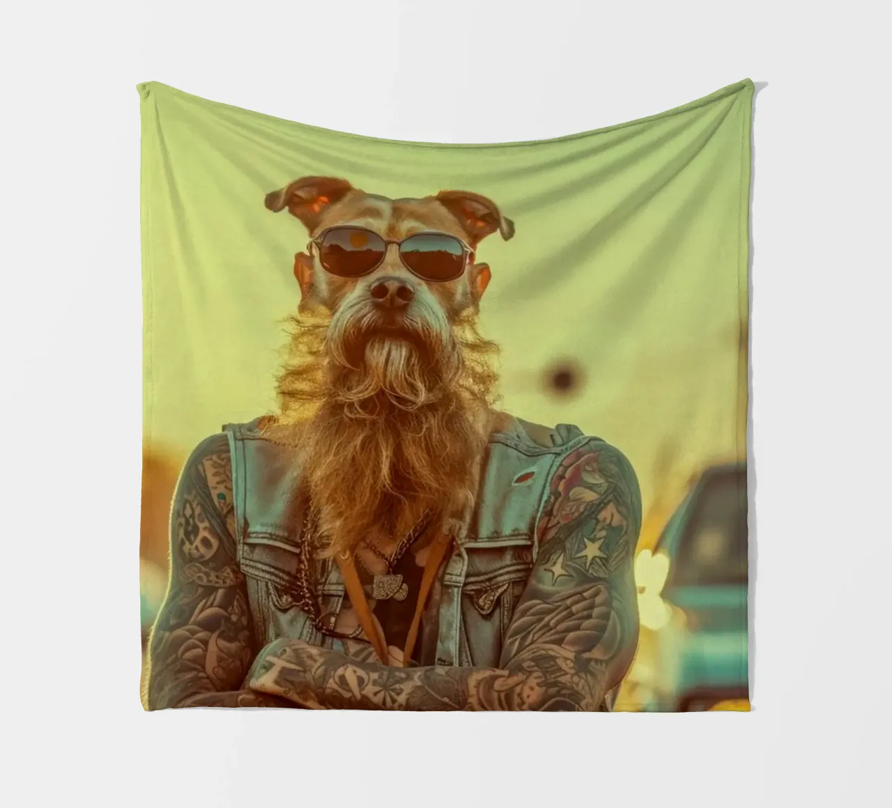 Mikey fleecedeken van Affiches Chien Originales – Dogland