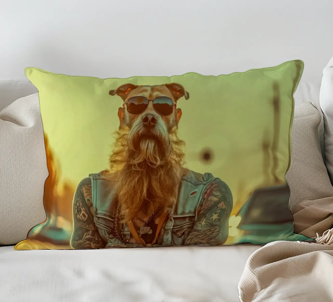 Mikey cuscino da Affiches Chien Originales – Dogland