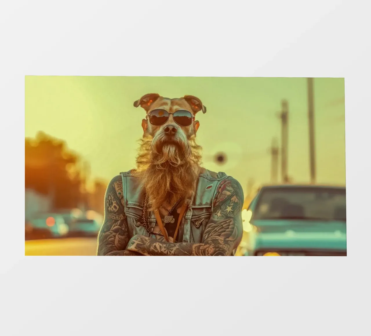 Mikey pellicola backlit da Affiches Chien Originales – Dogland