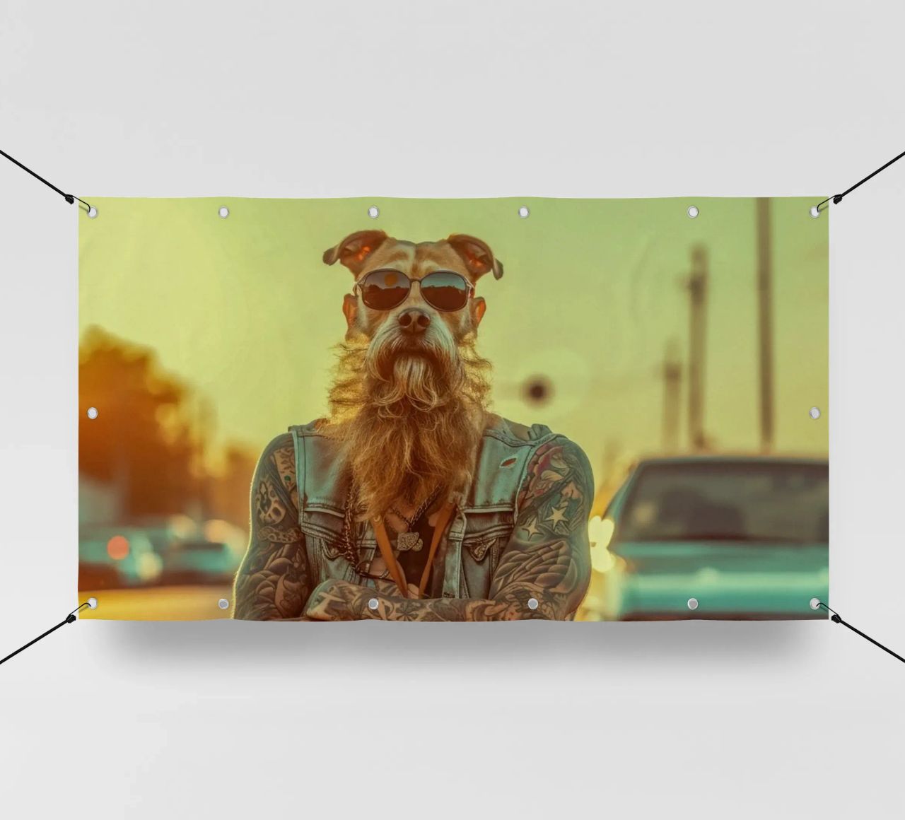 Mikey telo in pvc da Affiches Chien Originales – Dogland
