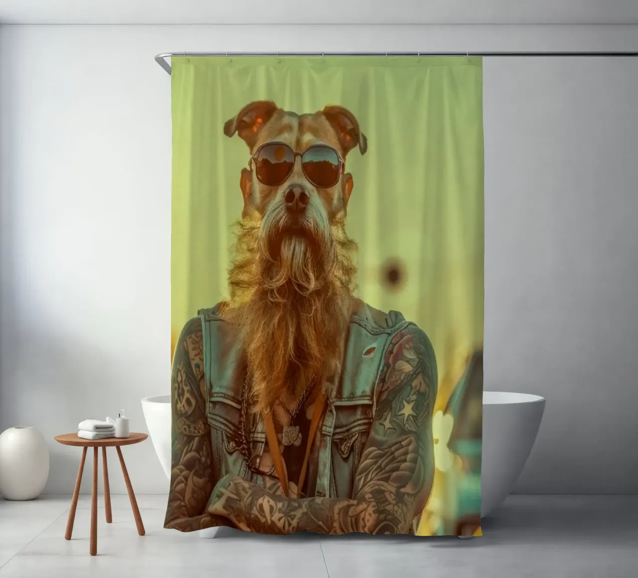 Mikey tenda da doccia da Affiches Chien Originales – Dogland