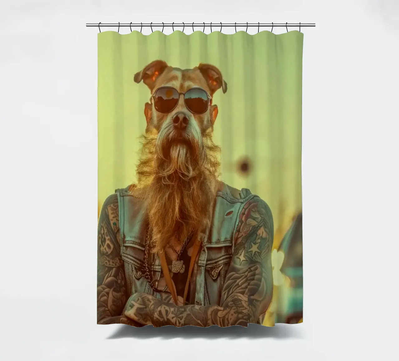 Mikey tenda da doccia da Affiches Chien Originales – Dogland