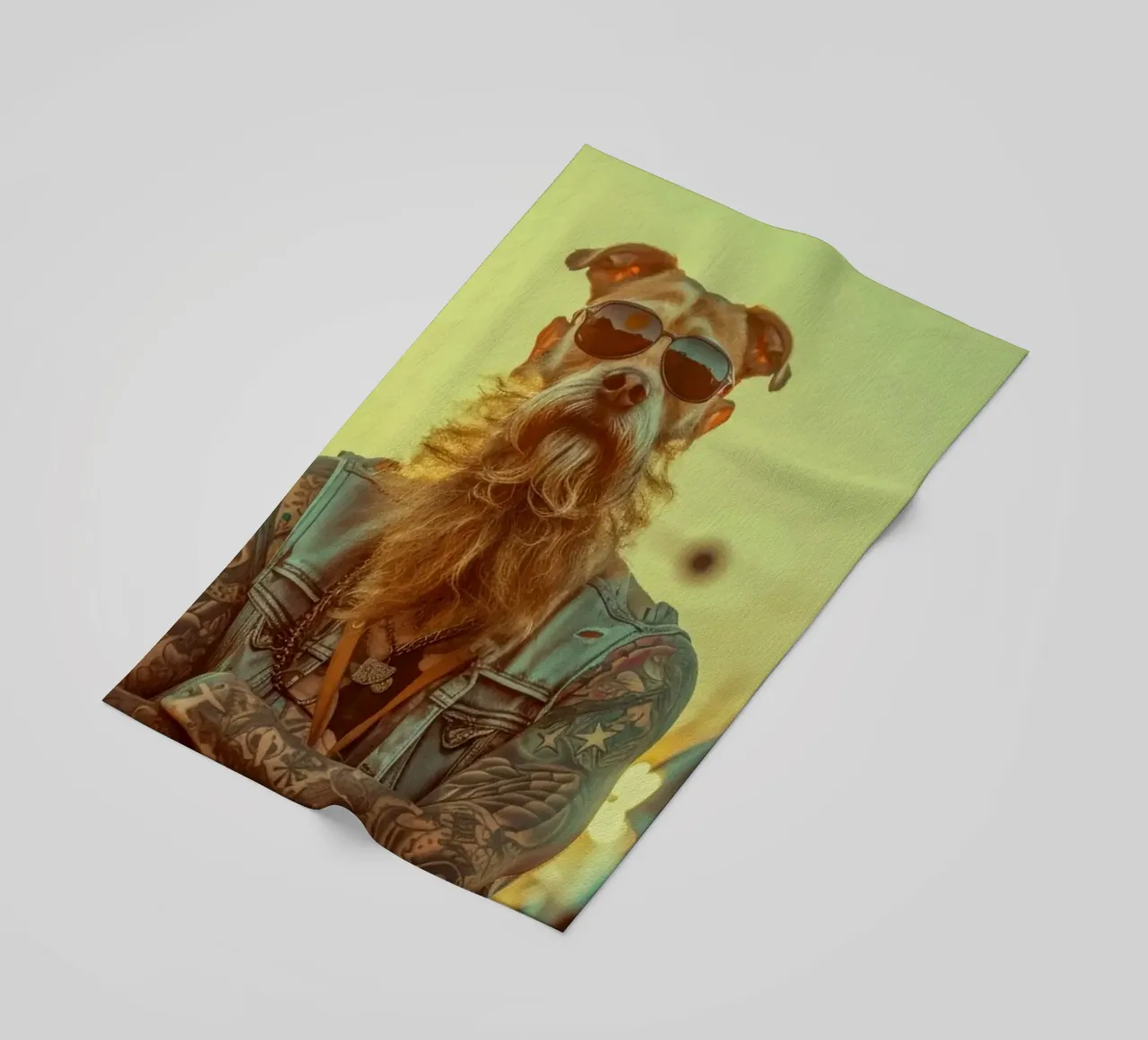 Mikey toalla de playa de Affiches Chien Originales – Dogland