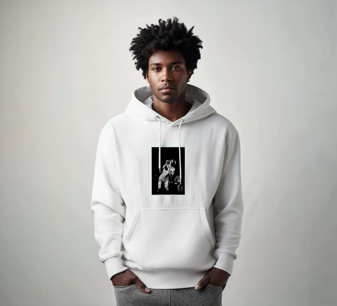 Iggy Pop felpa con cappuccio da Gallery Print and Art Limited