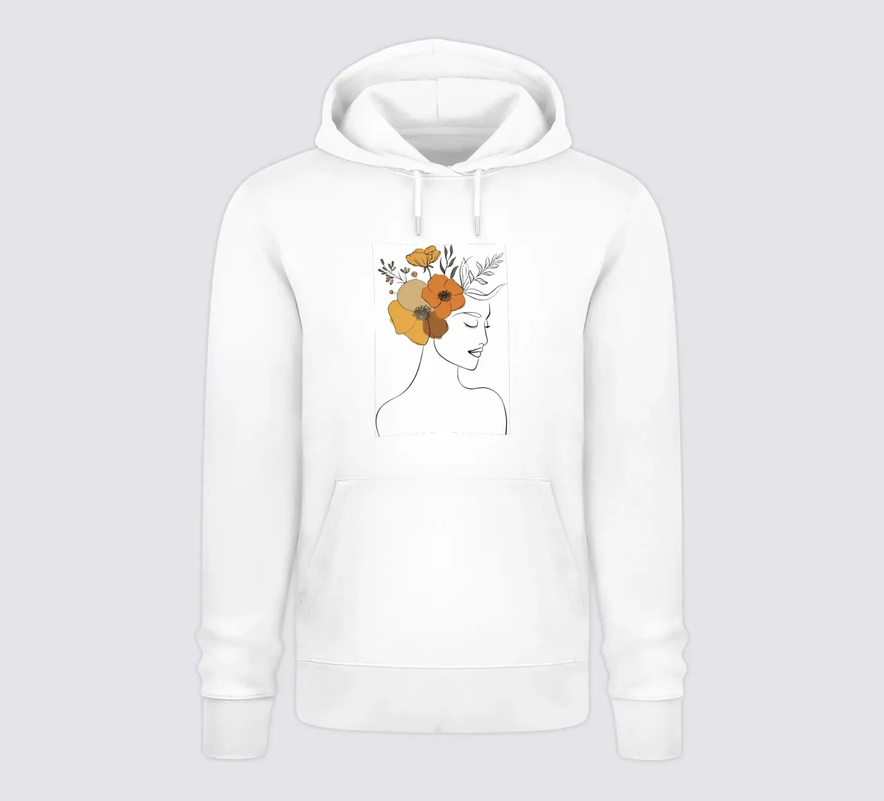 Woman's profile with a serene expression hoodie van LisaArtes