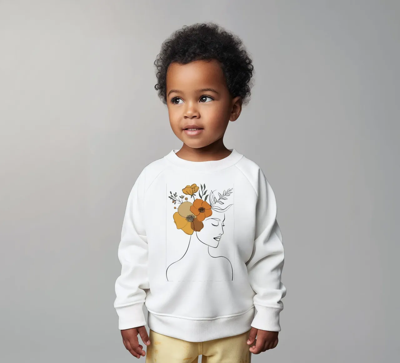 Woman's profile with a serene expression sweat pour bébé de LisaArtes