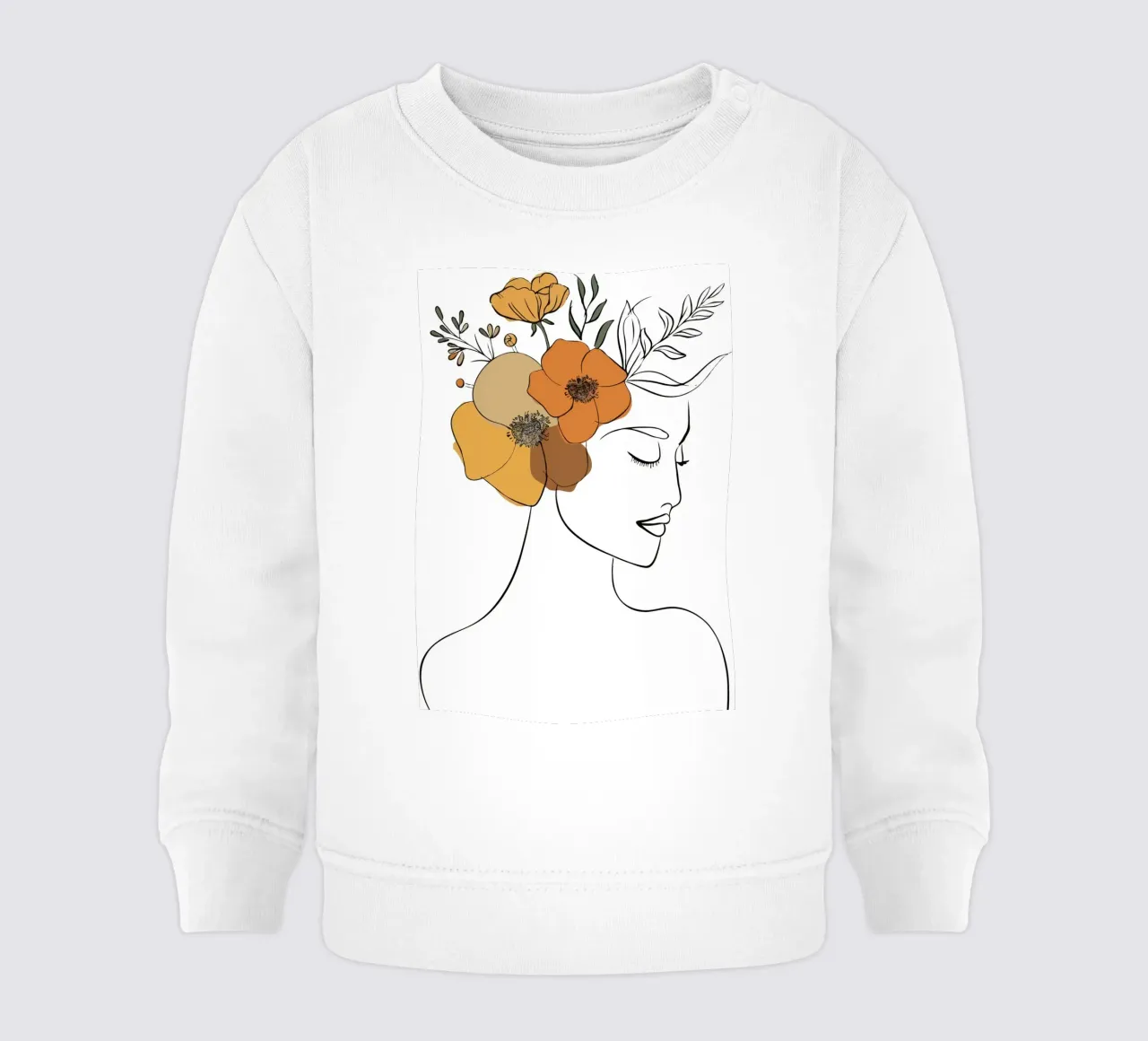 Woman's profile with a serene expression sweat pour bébé de LisaArtes