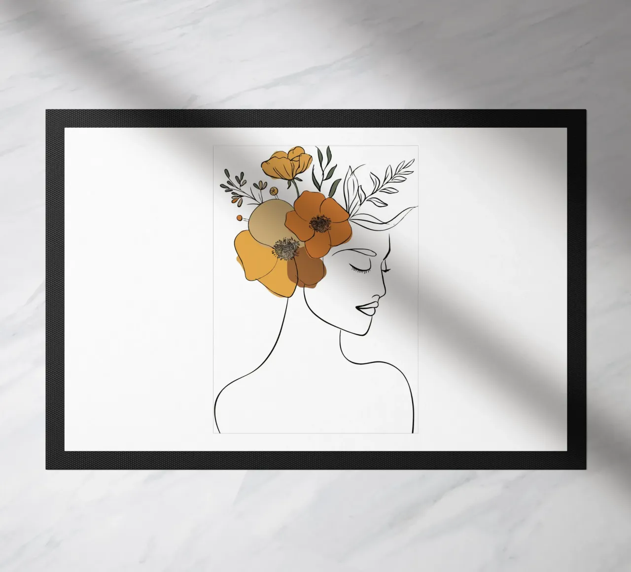 Woman's profile with a serene expression zerbino da LisaArtes