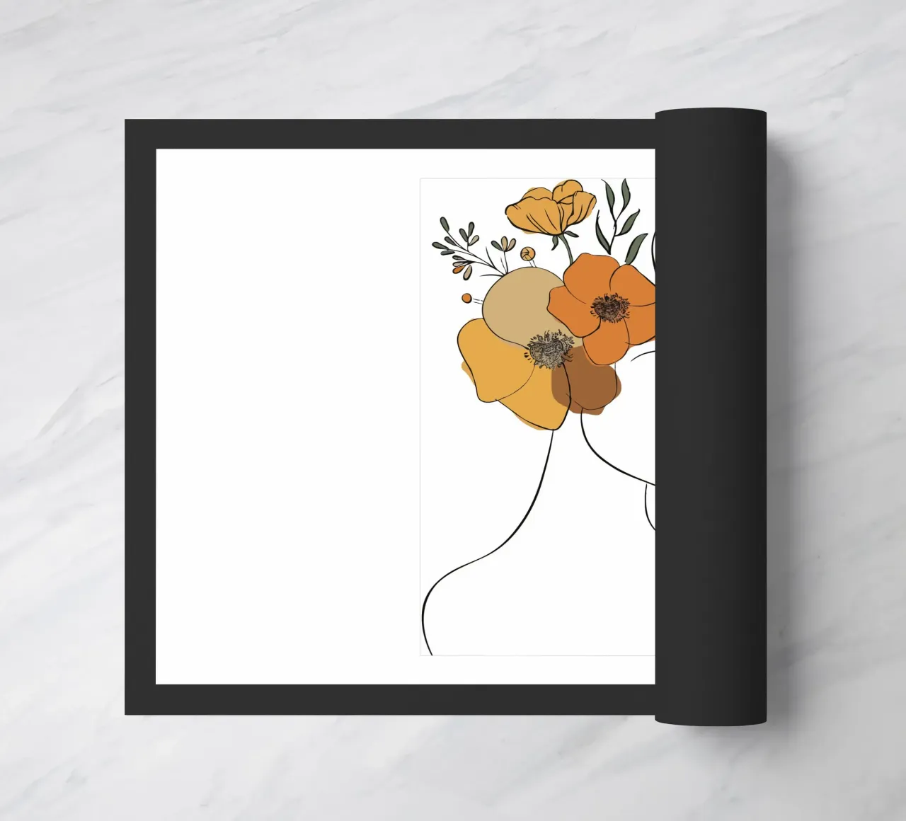 Woman's profile with a serene expression zerbino da LisaArtes