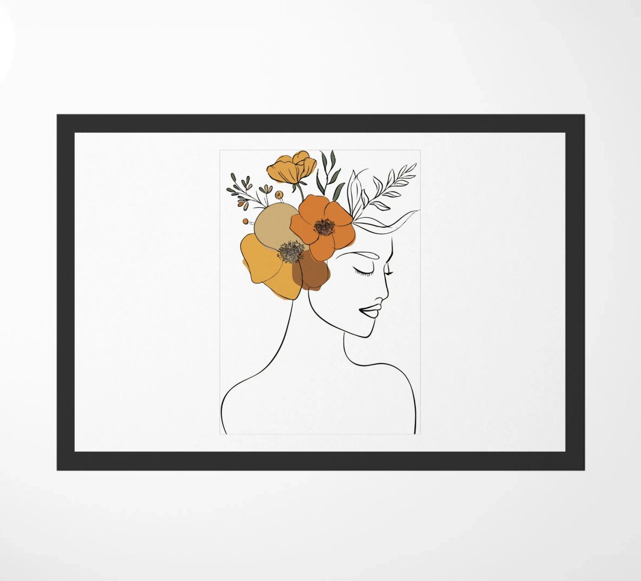 Woman's profile with a serene expression zerbino da LisaArtes