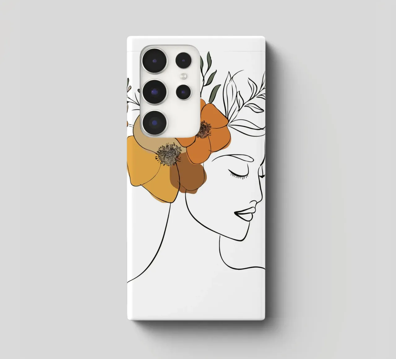 Woman's profile with a serene expression cover samsung da LisaArtes