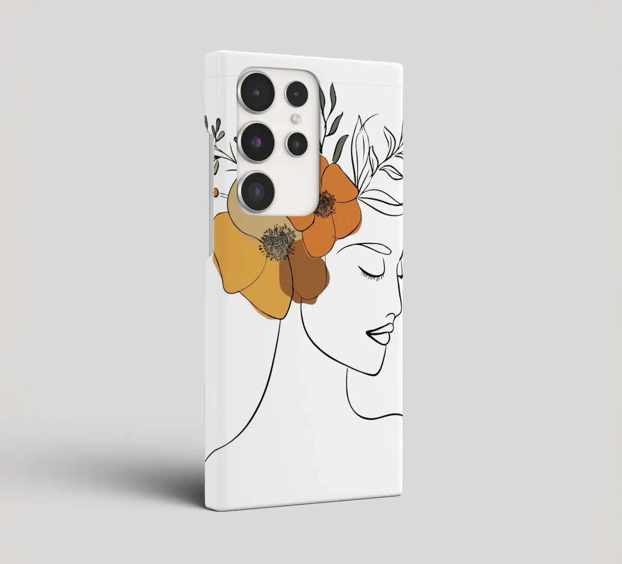 Woman's profile with a serene expression cover samsung da LisaArtes