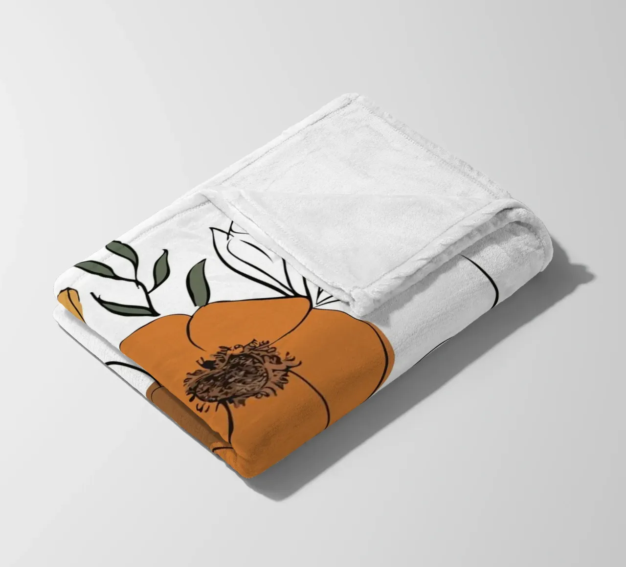 Woman's profile with a serene expression coperta in pile da LisaArtes