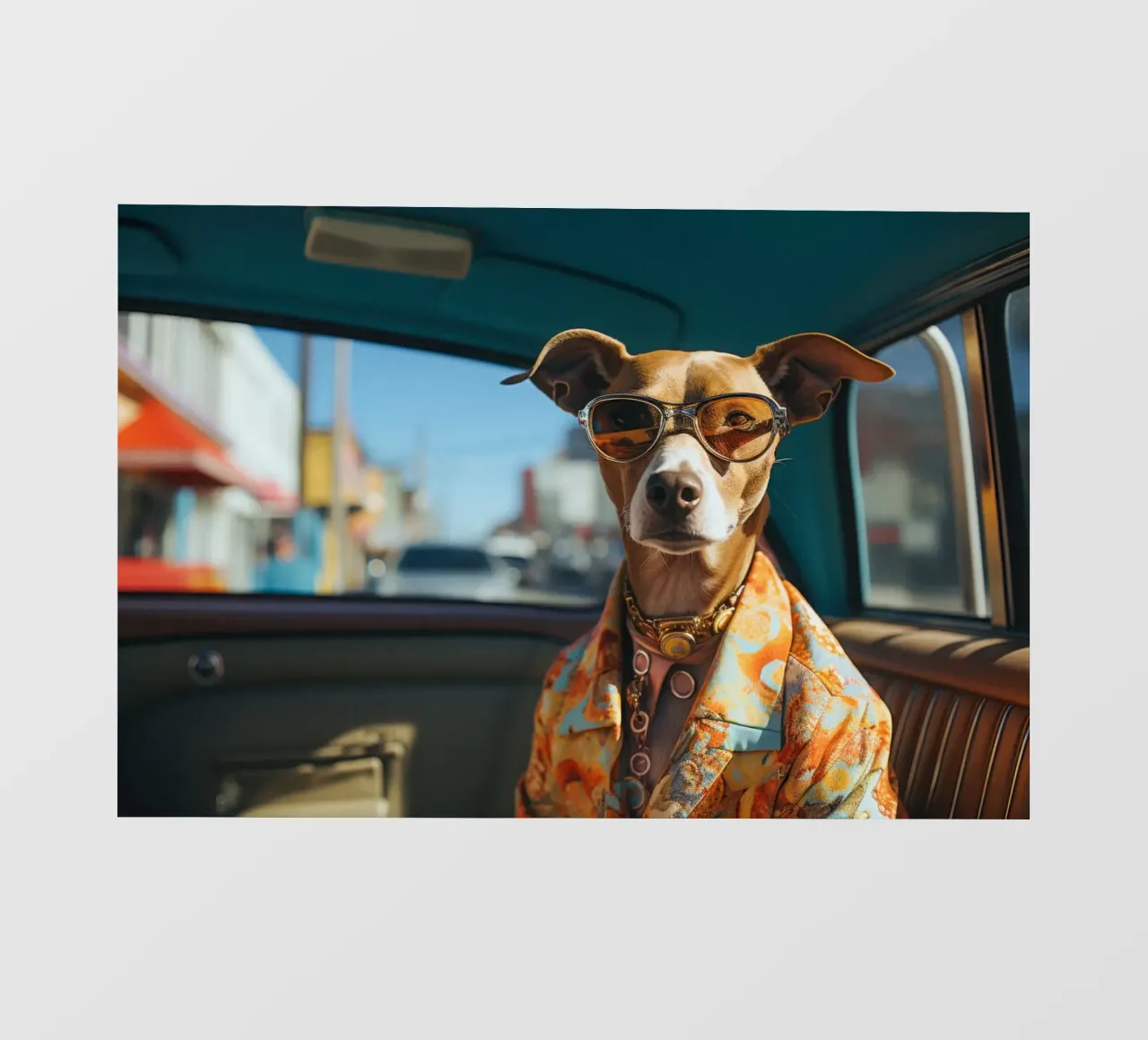 Frankie pellicola backlit da Affiches Chien Originales – Dogland