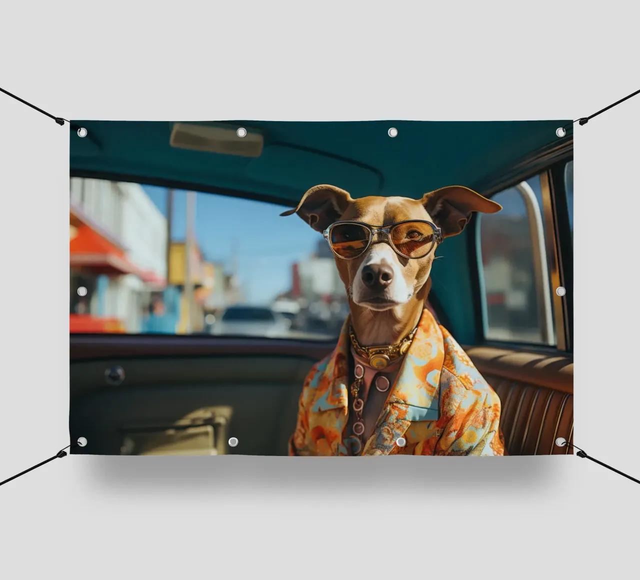 Frankie telo in pvc da Affiches Chien Originales – Dogland
