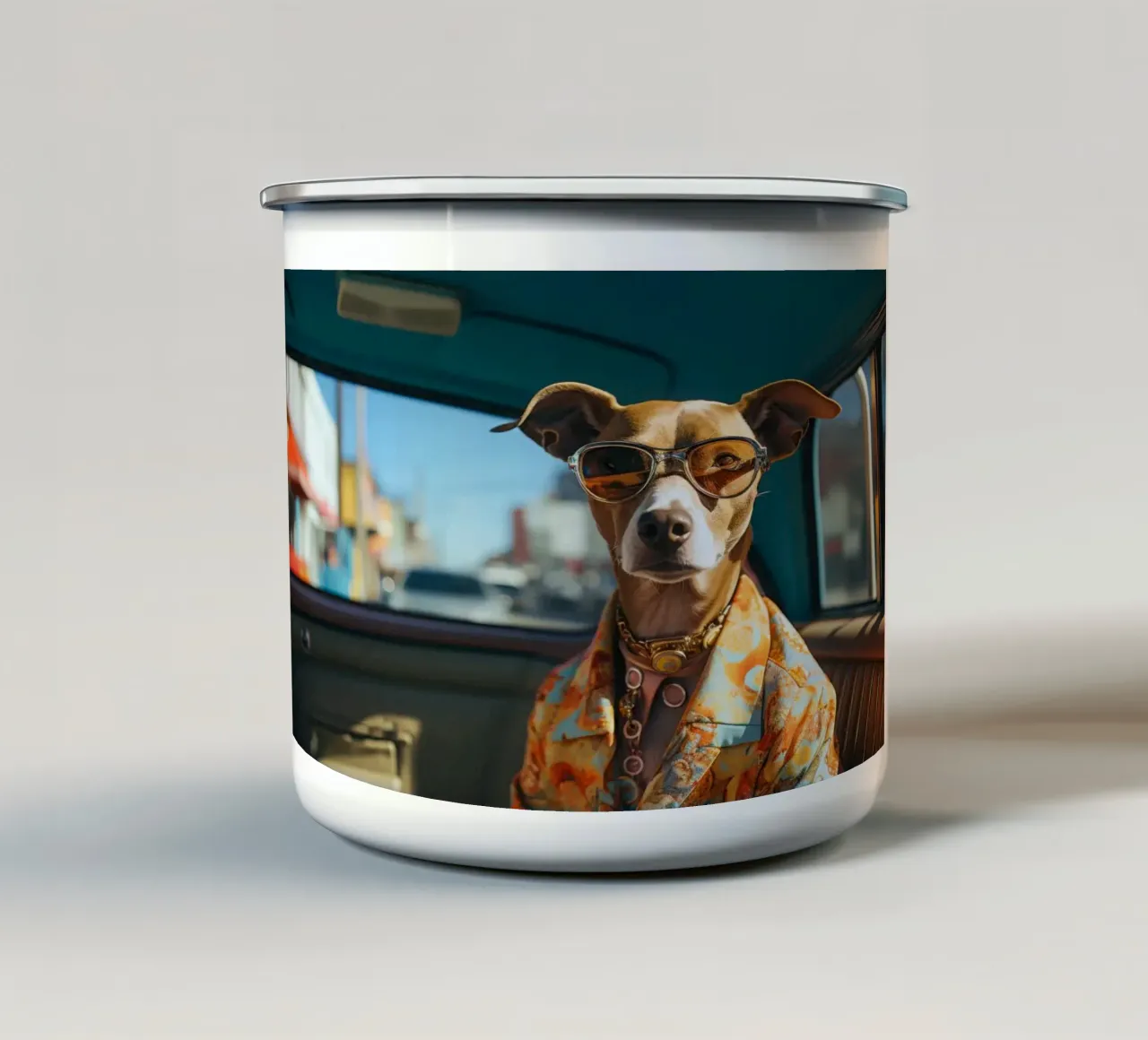 Frankie tazza in smalto da Affiches Chien Originales – Dogland
