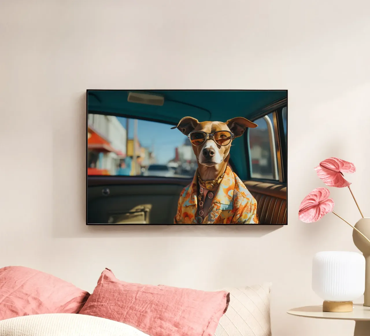 Frankie plexiglass da Affiches Chien Originales – Dogland