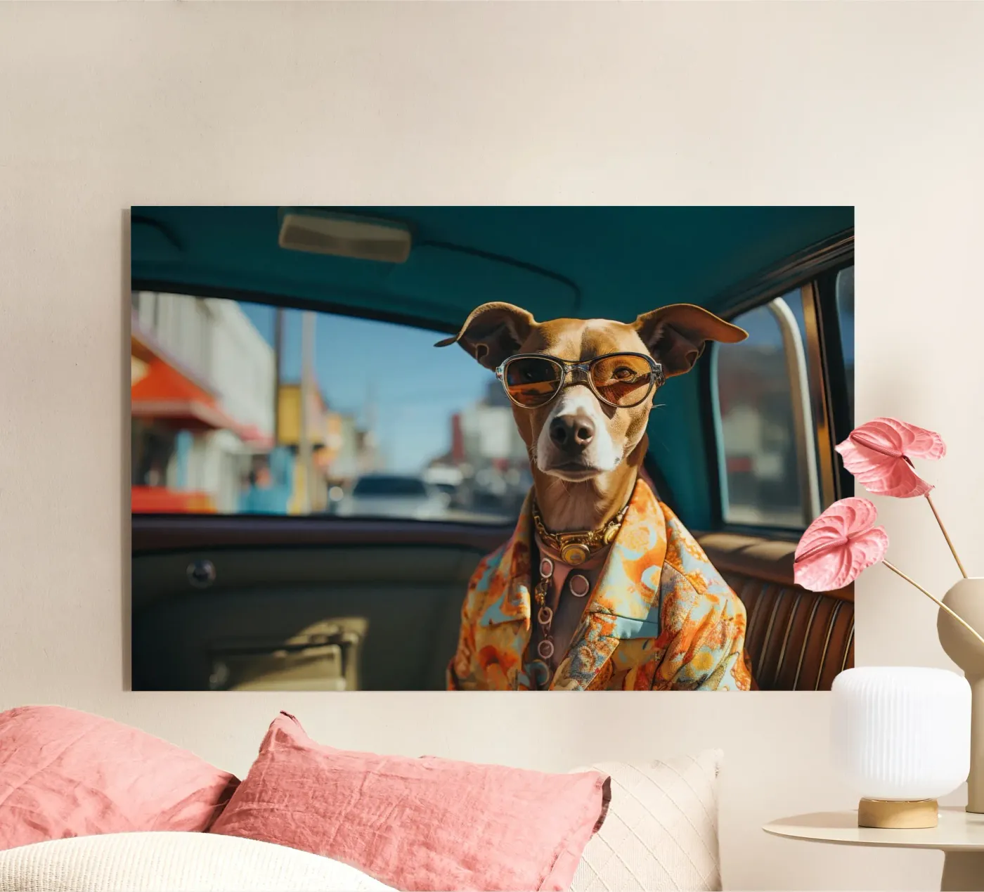 Frankie plexiglass da Affiches Chien Originales – Dogland