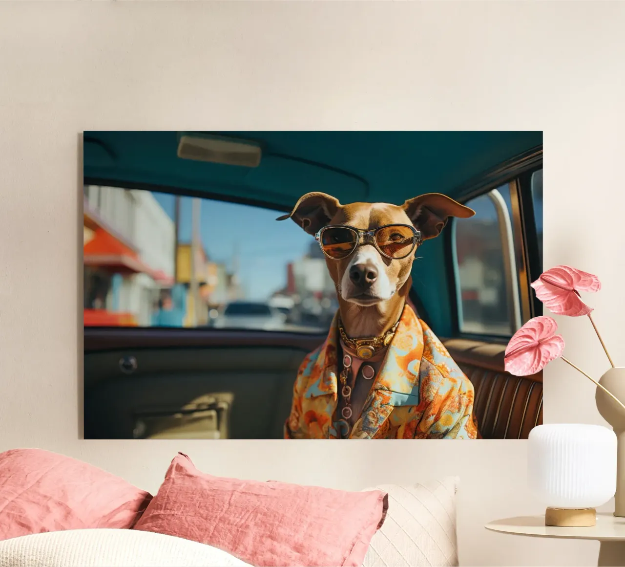 Frankie plexiglass da Affiches Chien Originales – Dogland