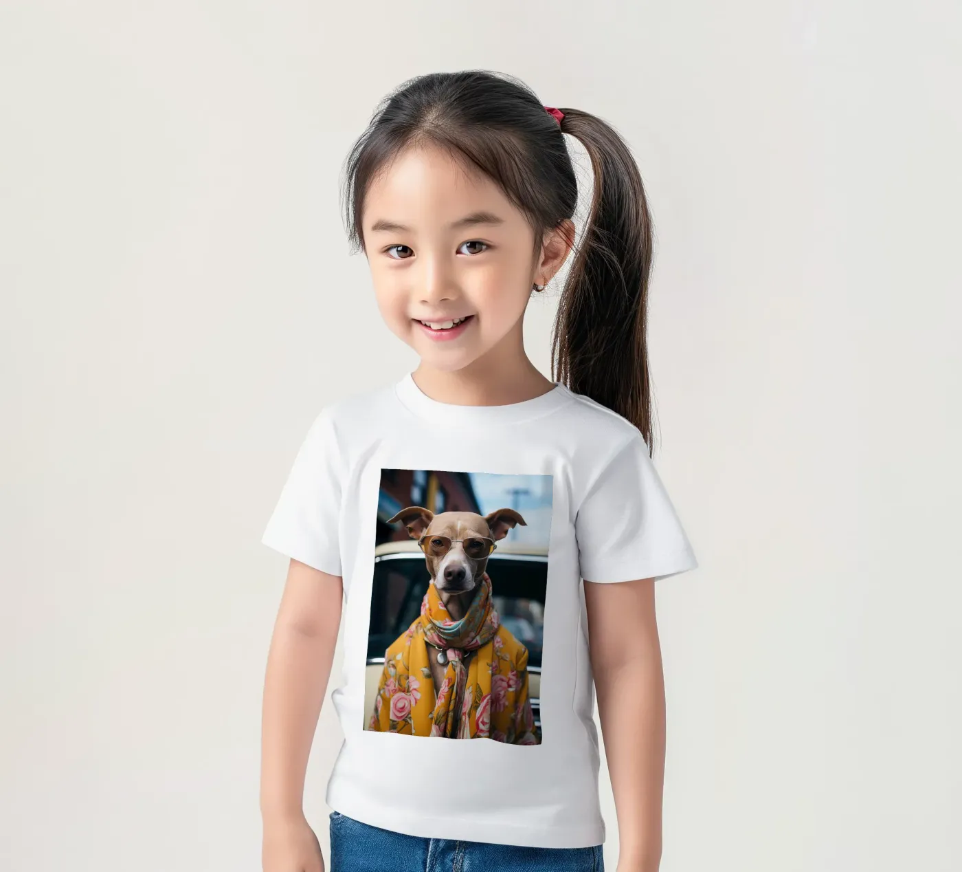 Jacques kinder t-shirt van Affiches Chien Originales – Dogland