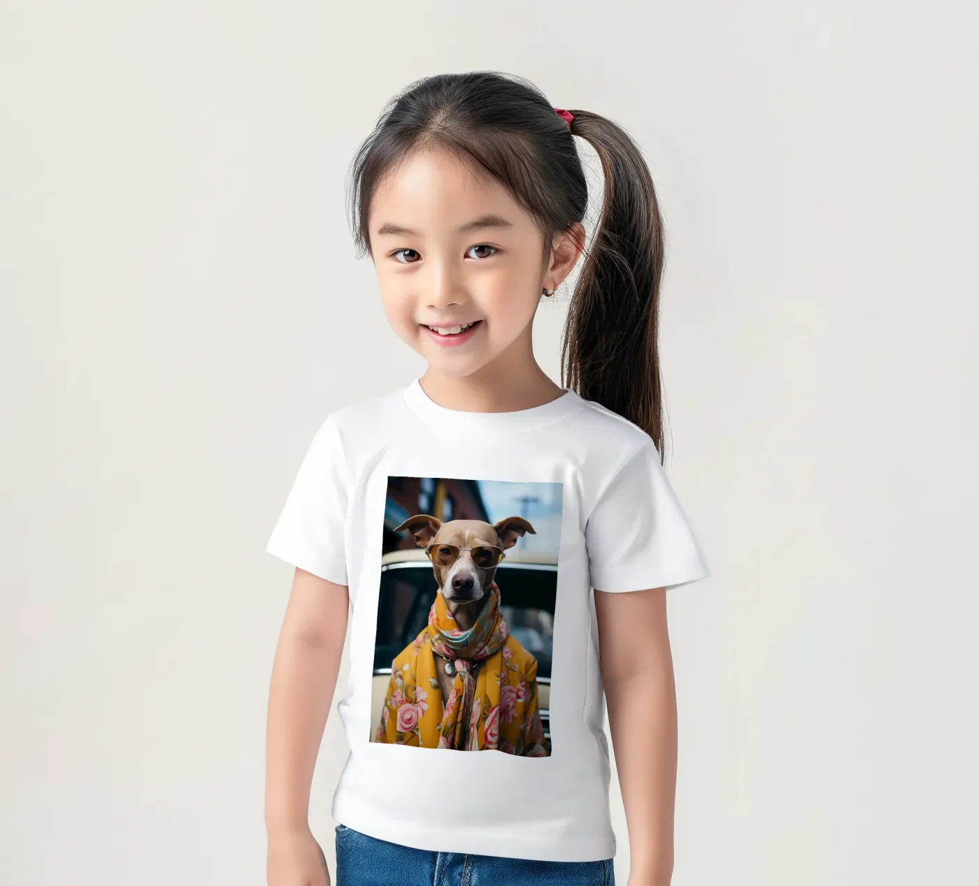 Jacques kinder t-shirt van Affiches Chien Originales – Dogland