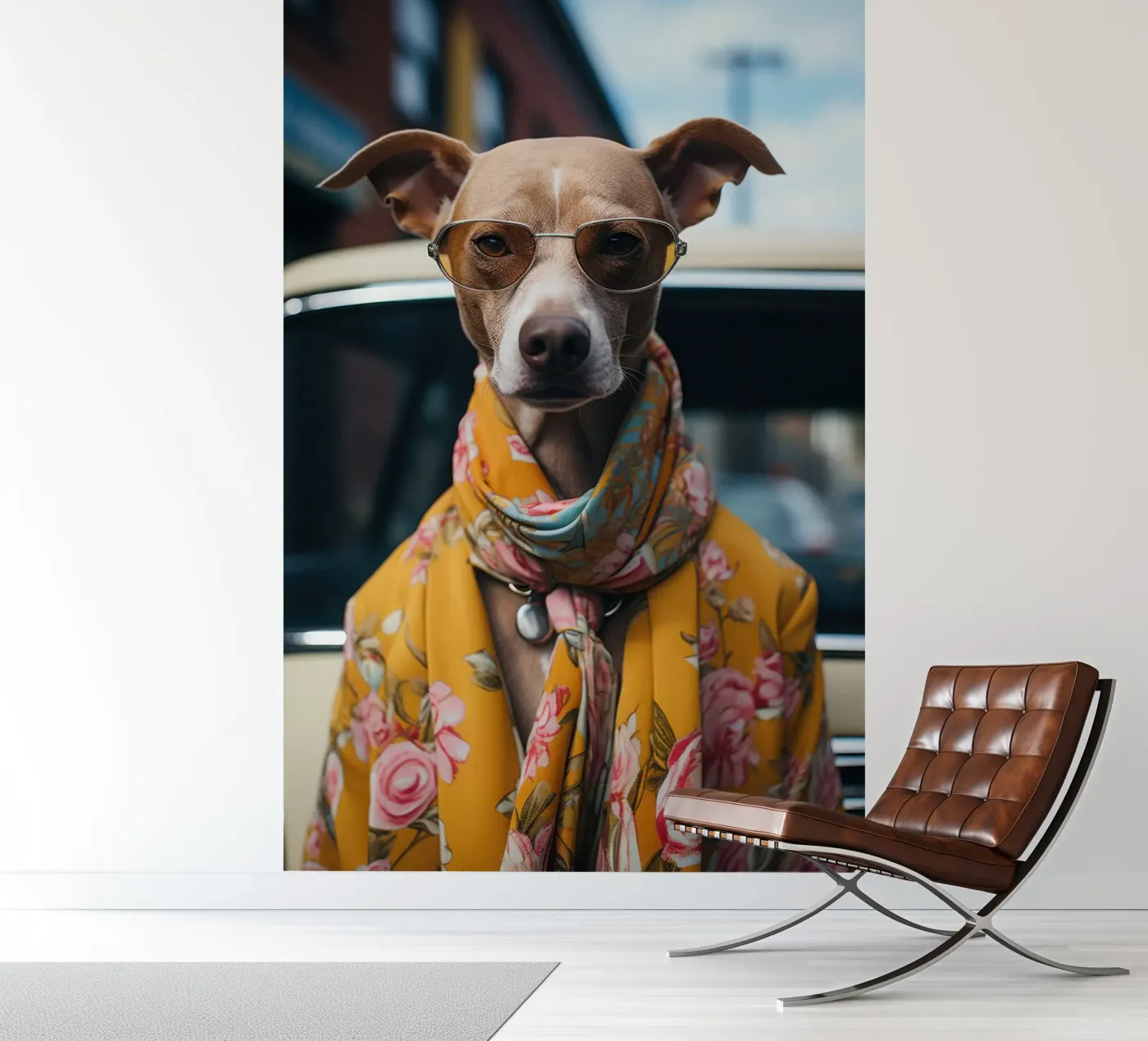 Jacques fotobehang van Affiches Chien Originales – Dogland