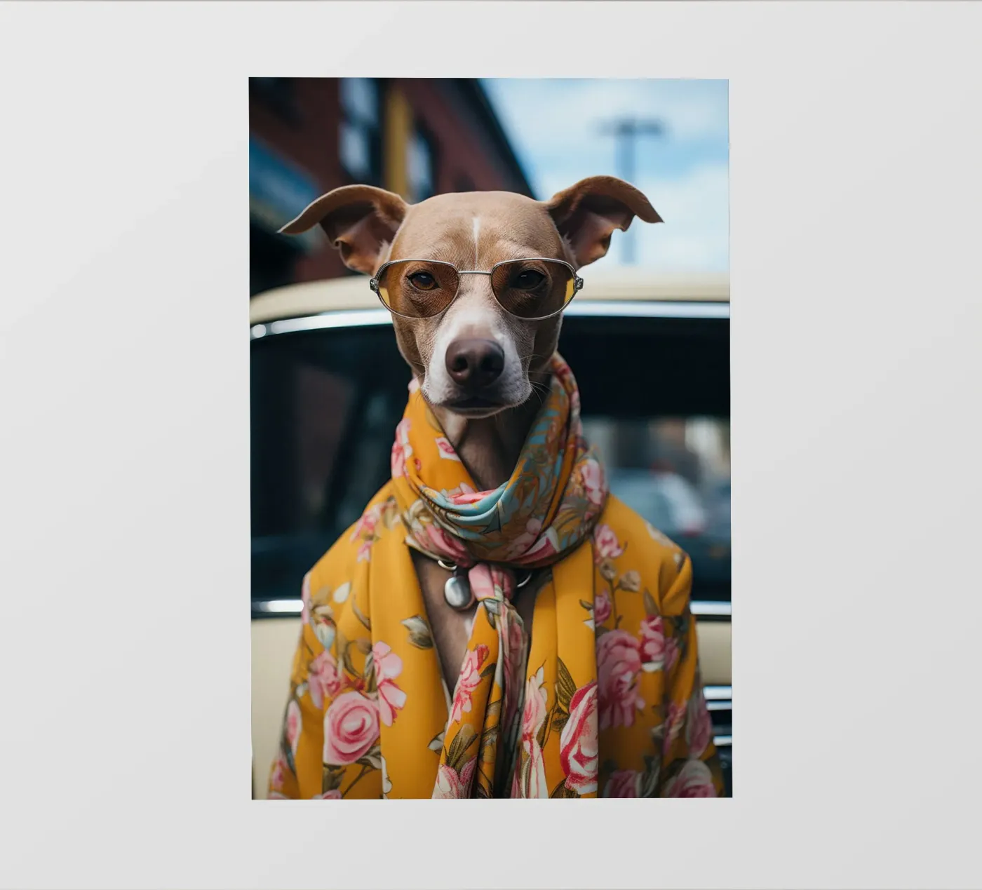 Jacques fotobehang van Affiches Chien Originales – Dogland